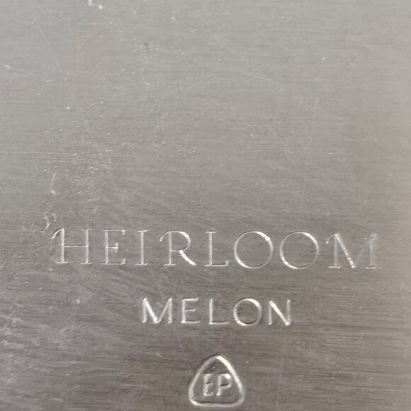 Vintage Oneida Heirloom Melon Large Silver Plated Victorian Style Platter Butler - Picture 7 of 11